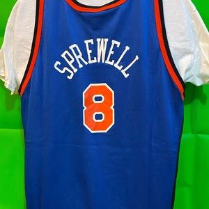 NY Knicks Latrell Sprewell # 8 Vintage Jersey